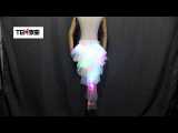 Fashion Dance LED Tutu Skirt Up Neon Fancy Rainbow Mini Tutu Fancy Costume Adult light Skirt TFS Corset Tutu Skirtr