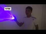Blue Rotating Lasers Gloves Handheld Laser Cannon LED Palm Gyro Light Light Pub Party Laser Show