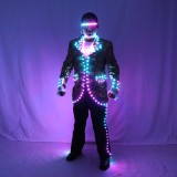 LED Court Suits Symphony of Light-emitting Tuxedo Full-color Digital Pixel LED Running Horse 350 Kinds of Effects