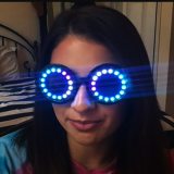 Pixel Pro LED Goggles Kaleidoscope Lenses Over 350 Modes Intense Lights  LED Glasses Microlights Infinite Colors  Rave Club