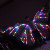 Colorful Belly Dance Performance Costume LED Wings Dance Accessories Girls LED Wings Costume LED Butterfly Wings