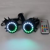 LED Glasses 350+ Epic Modes  Programmable Rechargeable Light Up EDM Festival Rave Party Sunglasses