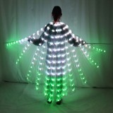 Women LED Isis Wings Remote Control Belly Dance Light Up Wings Butterfly Party Club Wear Flash Halloween Flexible Sticks
