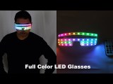 Handmade high-quality customization Full Color LED Glasses Pixel Laser Goggles Light Up Rave Costume Party Decor DJ SunGlasses