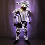 New Style White LED Robot Suit  Led Lights Costumes Clothing Star Wars White Soldiers Cosplay Performance Clothing