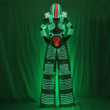 Traje de Robot LED Laser Suit Costume Clothing used with High Heel Predator led Costume Laser Gloves