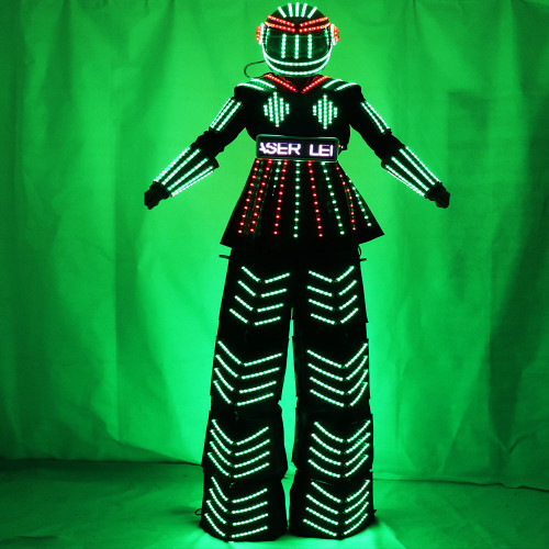 Women Robot Suit LED Stilt Skirt Kryoman Robot Suit Event Trajes De Used with  Laser Gloves