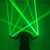 High Quality Green Laser Gloves Nightclub Bar Party Dance Singer Dance Props DJ Mechanical Gloves