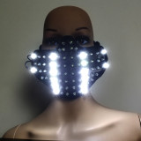 LED Glowing Light Masks Hero Face Guard PVC Masquerade Party Halloween Birthday LED Masks
