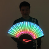 Full Color LED Fan Stage Performance Dancing Lights Fans Night Show Singer DJ Fluorescent Costumes Halloween Party Gifts