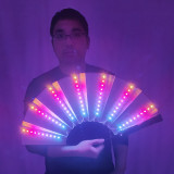 Full Color LED Fan Stage Performance Dancing Lights Fans Over 350 Modes Microlights Infinite Colors Rave Club EDM Music Party