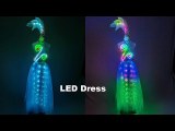 Oriental Dance LED Costume Carnival In Group Sexy Opening Dance Luminous Dress Carnival Stage Wear Holiday Performance Suit
