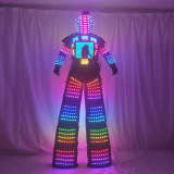 Led Predator Robot Costume Clothing Traje De Robot Suit Stilts Walker Helmet Laser Gloves Event Kryoman Jacket