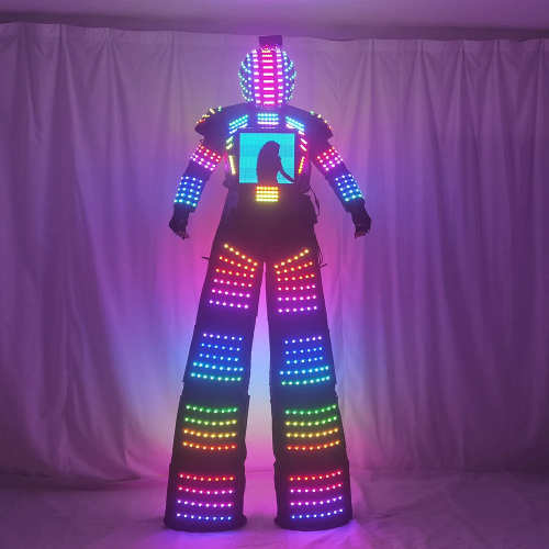 Led Predator Robot Costume Clothing Traje De Robot Suit Stilts Walker Helmet Laser Gloves Event Kryoman Jacket