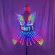 Shiny Laser Mirror Nightclub Dress LED Glow Bar Dj Gogo Dancer Singer Stage Costume Women Evening Birthday Outfit