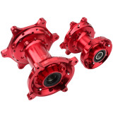 2PCS CNC Front & Rear Wheel Hubs For Honda CR125R CR250R CRF250X CRF450X CRF250R