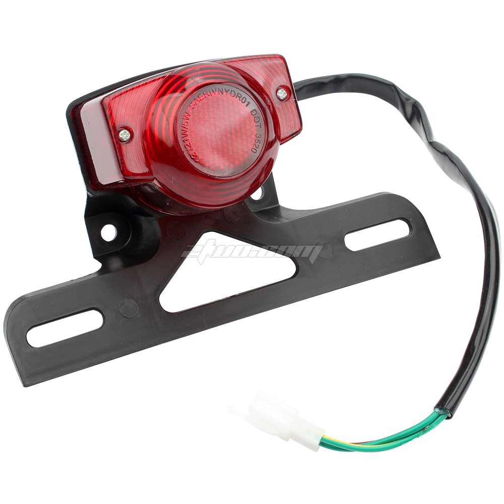 Heckleuchte Für Honda Monkey Z50 - Rücklicht Rot Mit Halterung