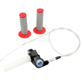 22mm 7/8 inch Throttle Grips Twist With Cable Quick Action For 50-250CC Pit Dirt Bike ATV white