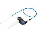 22mm 7/8 inch Throttle Housing Handlebar Grip Twist Cable For ATV Pit Dirt Bike Quad Blue
