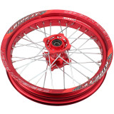 15mm hole hub 2.50 x 14inch & 3.00 x 14 inch front and rear CNC hub Aluminum Alloy Wheel Rims for dirt pit bike RED