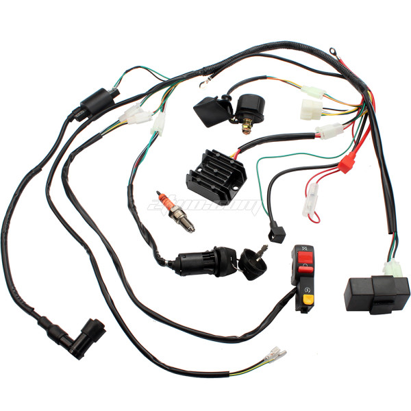 Complete Electrics Wiring Harness Spark Plug CDI Ignition Coil Kits For Chinese Dirt Bike 150cc 200cc 250cc Zongshen Loncin