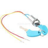 Ignition Switch Ignition Starter Switch with 2 Keys On-Off for Electric Scooter ATV Moped Go Kart Pit Dirt Bike