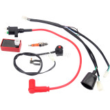 Wire Harness Wiring Loom CDI Ignition Coil Spark plug Rebuild Kit for Kick Start Dirt Pit Bike ATV 50cc-160cc