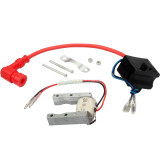 Top performance 2-Wire Magneto Coil Kit with CDI Ignition Coil Compatible for 49cc - 50cc 60cc 66cc 80cc 2-stroke Engines Motorized Bicycle Motor Bike ATV Quad Scooter