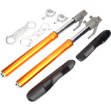 Triple Trees Front Shocks Clamp And Front Forks Shock Kits for Super Dirt Bike 47cc 49cc 2 Stroke QG-50 Motorcycle