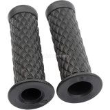 Motorcycle Vintage Non Slip Handlebar Grips 7/8  22mm 1 24mm Rubber Handle Grips For Kawasaki Honda Yamaha Triumph