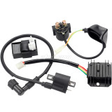 Ignition Coil 6 Pin CDI Voltage Regulator Rectifier Solenoid Relay Kit For 150cc 200cc 250cc Engine Chinese ATV Quad Dirt Bike