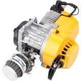 49cc 2 Stroke Pull Start Engine For Motor Motorbike Mini Dirt Pocket Bike ATV Quad 25H Chain - Yellow