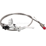 22mm (7/8 in ) Brake 90CM or 1.2M Hydraulic Brake Clutch Lever Master Cylinder for Motorcycle ATV Pit Dirt Bike - Silver