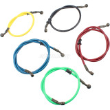 AN3 1/8 inch 28 Degree M10 Motorcycle Hydraulic Brake Line Oil Hose Pipe Fitting Stainless Steel Braided for ATV Motorcycle Motocross Pit Dirt Street Racing bike