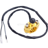 CNC Universal Motorcycle Engine Stop Start Kill Switch Button With Mounting Backplate For For Honda CR125 CRF250 CRF450 XR250 Motorcycle Pit Dirt Bike ATV