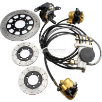 Hydraulic Disc Brake Calipers Pad System For GY6 125CC 150cc 250cc Go Kart  Quad Dirt Bike Dune Buggy Motorcycle