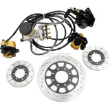 Hydraulic Disc Brake Calipers Pad System For GY6 125CC 150cc 250cc Go Kart  Quad Dirt Bike Dune Buggy Motorcycle
