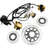 Hydraulic Disc Brake Calipers Pad System For GY6 125CC 150cc 250cc Go Kart  Quad Dirt Bike Dune Buggy Motorcycle