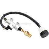 Universal Rear Foot Brake Master Cylinder Pump With Reservoir For Chinese Pit Dirt Bike ATV Quad 4 Wheeler 50cc -250cc Motorcycle