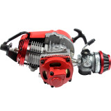 49cc Manual Racing Engine Red For Mini Pocket Mini Moto Motorbike Air Cooled ATV Dirt Bike Quad