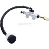 Rear Foot Brake Master Cylinder Pump With Reservoir For 50cc -250cc Chinese Pit Dirt Bike ATV Quad 4 Wheeler Motorcycle Universal