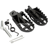 Universal Black Wide Foot Pegs Footrests For Yamaha/Suzuki/Honda/Kawasaki Pit Dirt BIke Motorcycle