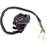 5-Function 12 wire Left Side Control Switch Assembly Kill Start Light Choke Switch for Chinese ATV Mini Quad 150cc 200cc 250cc 300cc