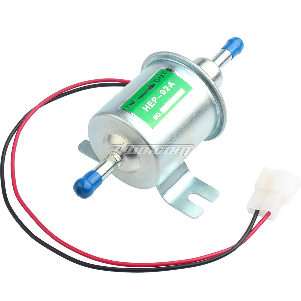 Generic HEP-02A 12V Electronic Fuel Transfer Oil Pump For Ford Auto  Automobile Low Pressure Inline Fuel Pump Silver : : Car & Motorbike