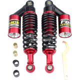 280mm - 340mm Rear Air Shock Absorbers Fits Honda Suzuki Yamaha Kawasaki  GY6 Scooter Electric Scooter ATV Go Kart Quad Dirt Sport Bikes Universal Motorcycle - Red