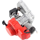 49cc Engine 2-Stroke Plastic Easy Pull Start with Transmission 14T For Mini Moto ATV Quad Dirt Pit Bike Motorcycle Red