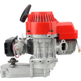 49cc Engine 2-Stroke Plastic Easy Pull Start with Transmission 14T For Mini Moto ATV Quad Dirt Pit Bike Motorcycle Red