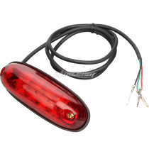 Universal Electric Bike E-bike Scooter LED Tail Light Waterproof Taillight Rear Lamp Safety Warning Brake Lamp for Night Riding Cycling