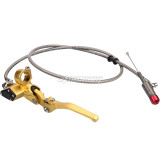 22mm (7/8 ) Motorcycle Brake 7/8 inch 1.2M Hydraulic Brake Clutch Lever Master Cylinder for Pit Dirt Bike Motorcycle - Gold