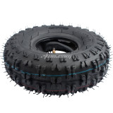 4.10-4 Tires with Inner Tube For Garden Rototiller Snow Blower Mowers Hand Truck Wheelbarrow Go kart Kid ATV Generators Yard Trailers NEW